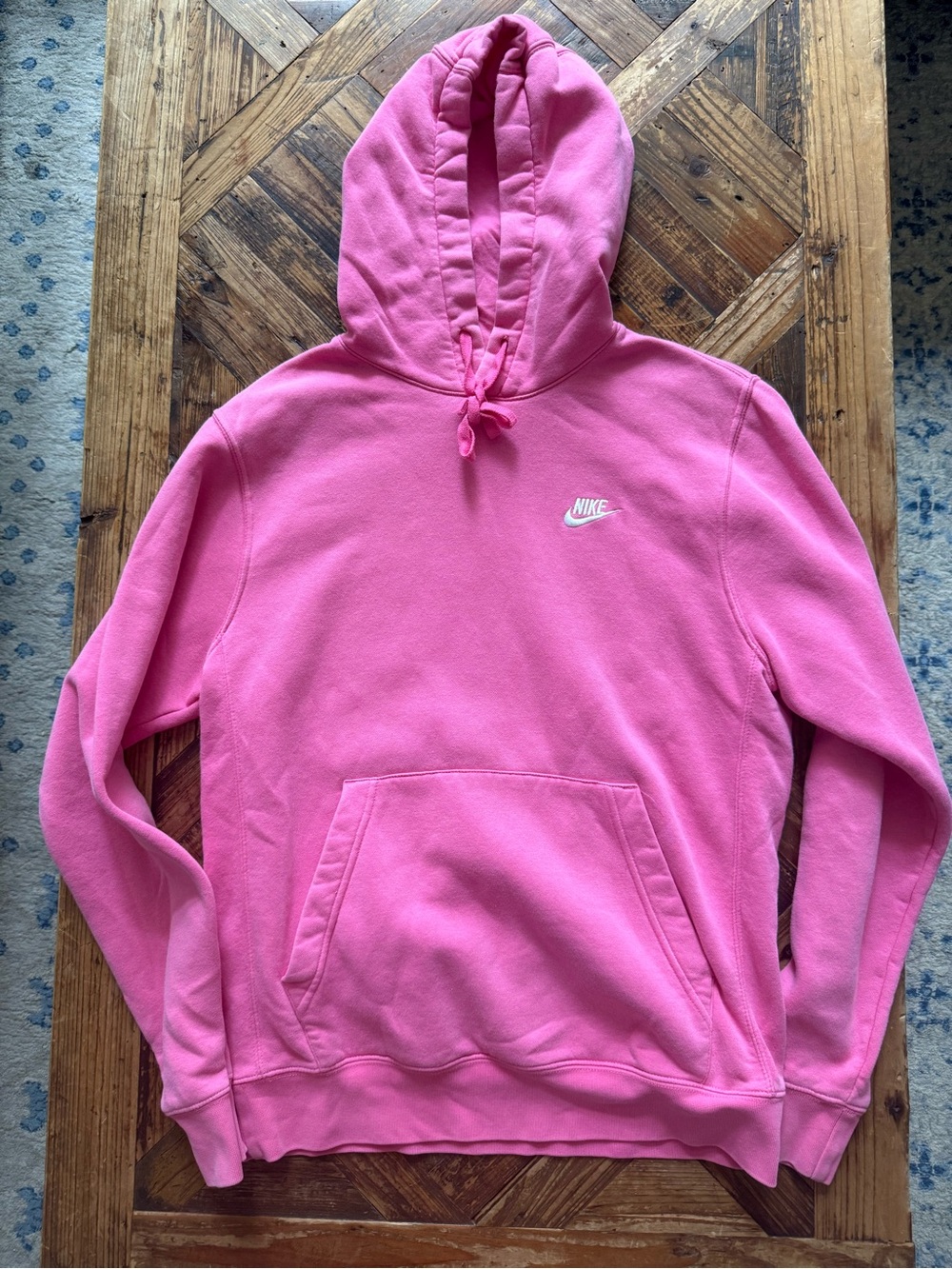 Nike Pink Hooded Pullover Sweatshirt